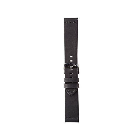 Morellato Bramante Vintage Calfskin Leather Watch Strap in Black