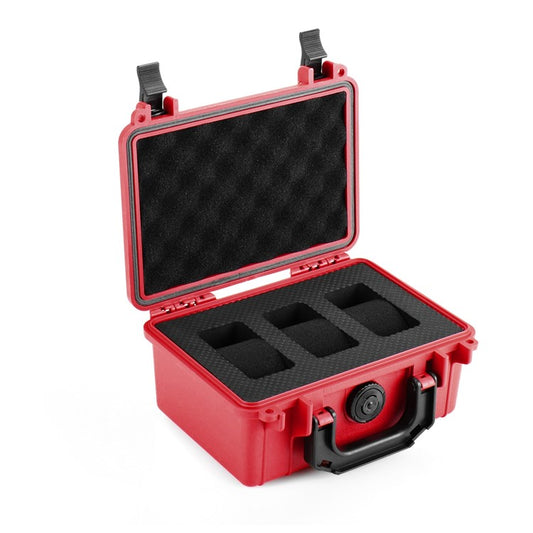 3 Watch Travel Case in Red open view