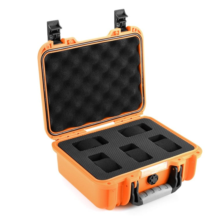 5 Watch Travel Case in Orange open view