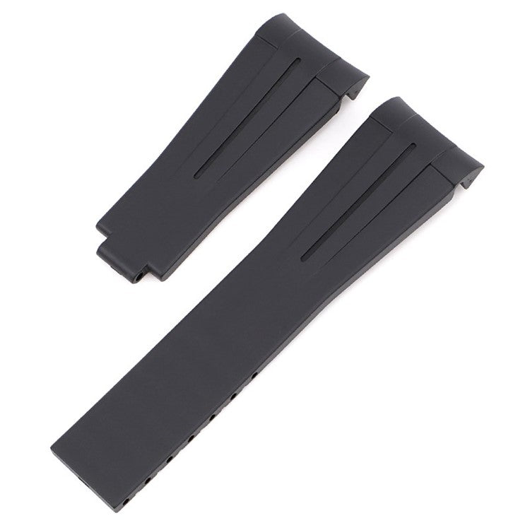 Premium Black Silicone Watch Strap to fit Rolex