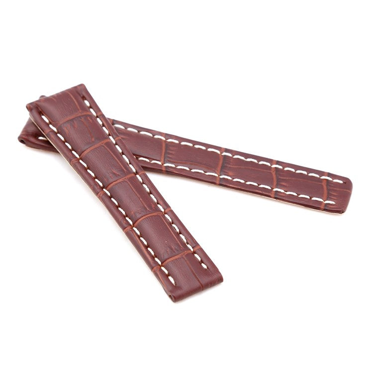 Breitling Alligator-Grain Deployant Watch Strap in Brown