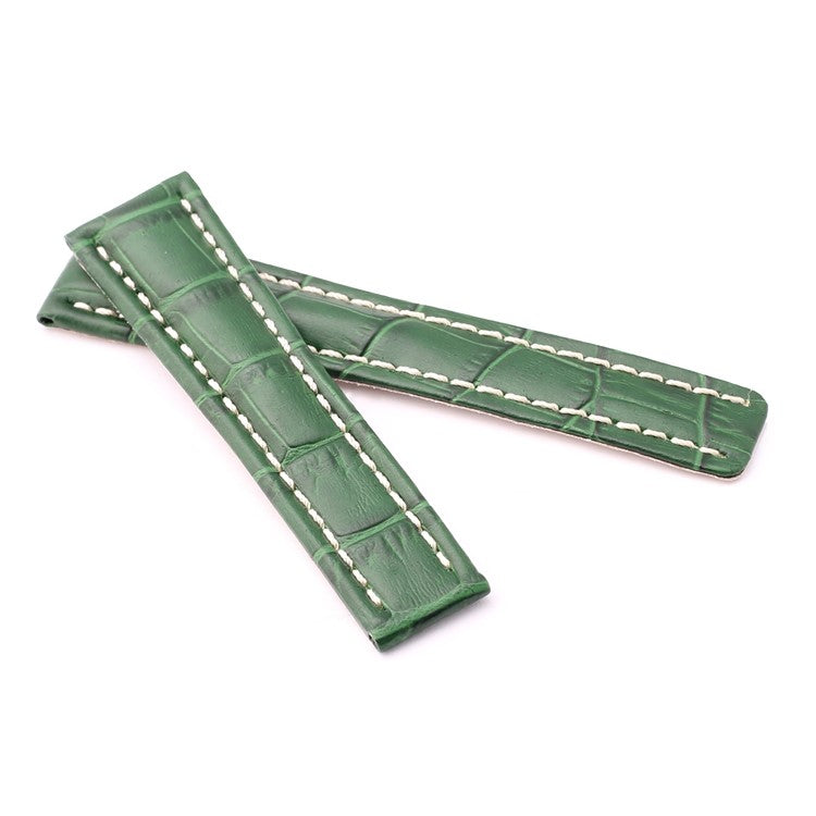 Breitling Alligator-Grain Deployant Watch Strap in Green