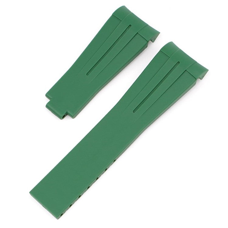 Premium Green Silicone Watch Strap to fit Rolex