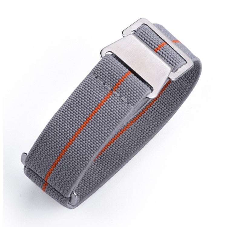 Marine Nationale Parachute Elastic Watch Strap in Grey/Orange