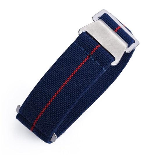 Marine Nationale Parachute Elastic Watch Strap in Navy/Red