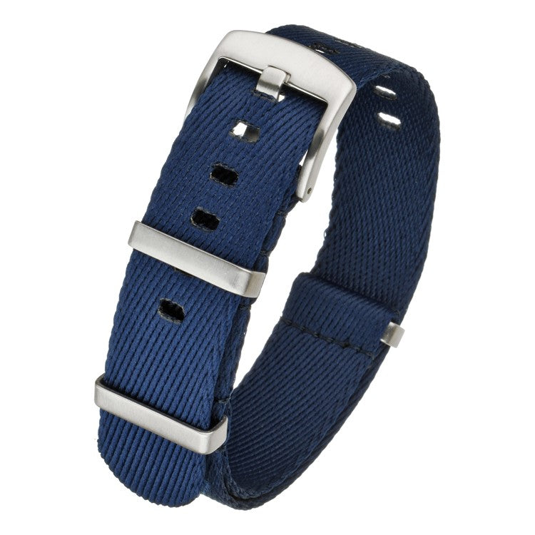 Military Style Nylon Watch Strap in Blue