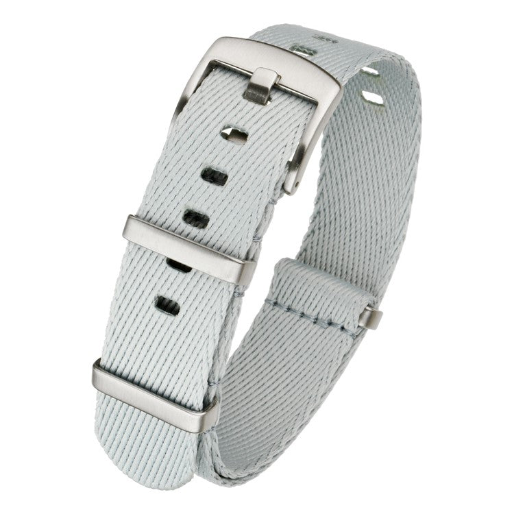 Military Style Nylon Watch Strap in Grey