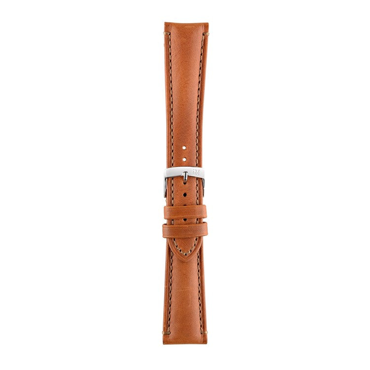 Morellato Derain Smooth Calfskin Leather Watch Strap in Light Brown - details