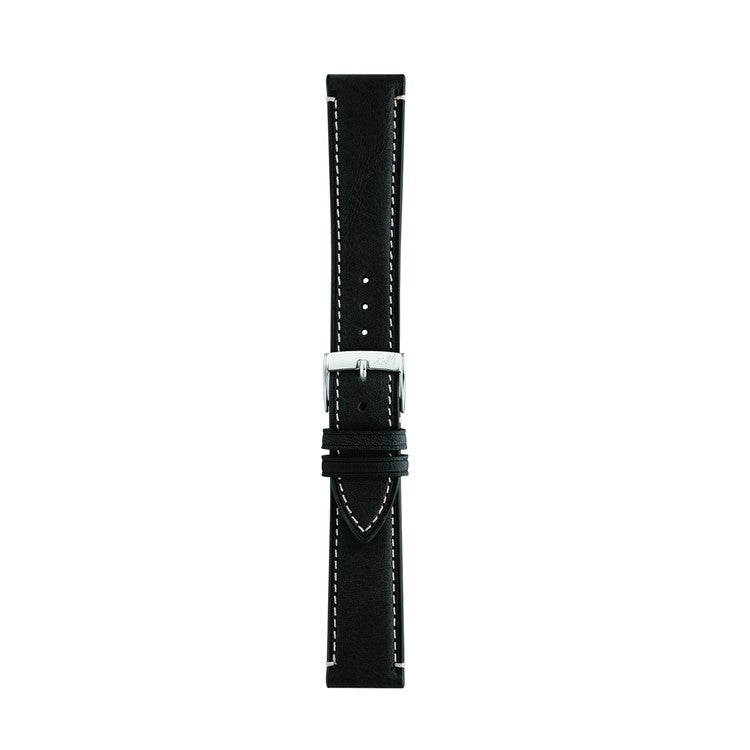 Morellato El Greco Calfskin Leather Watch Strap in Black