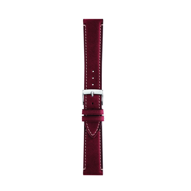 Morellato El Greco Calfskin Leather Watch Strap in Burgundy