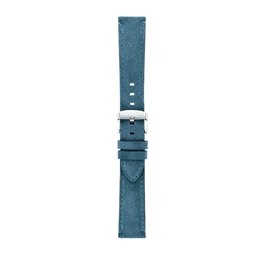 Morellato Schumann Suede Calfskin Leather Watch Strap in Blue