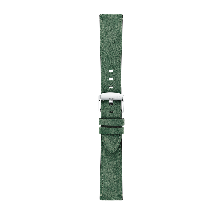 Morellato Schumann Suede Calfskin Leather Watch Strap in Green