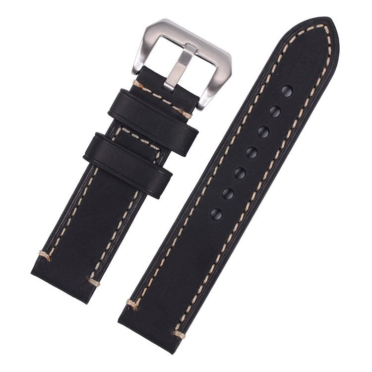 Premium Hand Stitched Panerai Watch Strap in Black