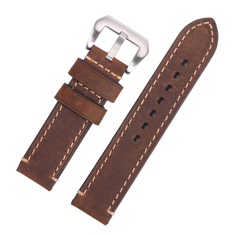 Premium Hand Stitched Panerai Watch Strap in Dark Brown