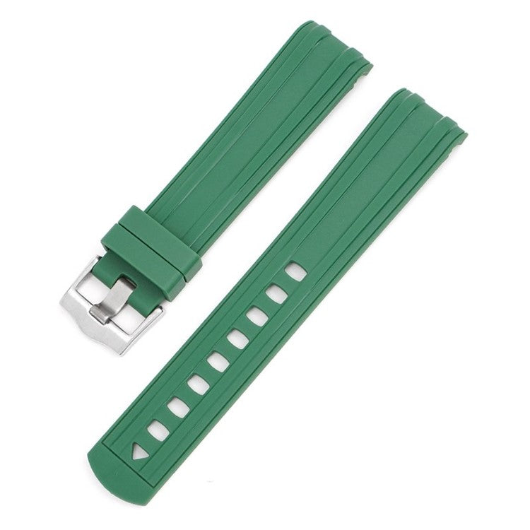 Premium Silicone Omega Seamaster Watch Strap in Green