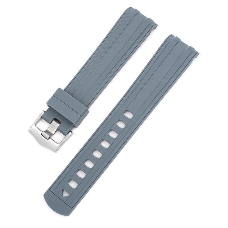 Premium Silicone Omega Seamaster Watch Strap in Grey