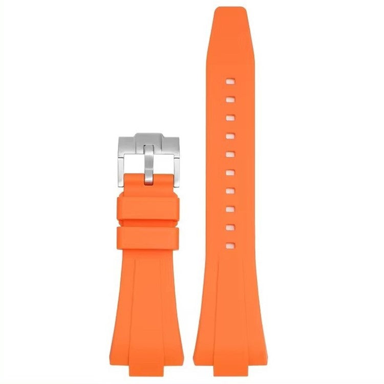 Tissot PRX 35mm FKM Rubber Watch Strap in Orange