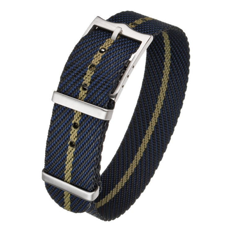 Premium Woven Nylon Tudor Watch Strap in Blue/Black/Green